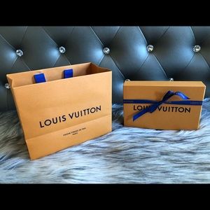 Authentic Louis Vuitton Gift Box and Shopping bag.